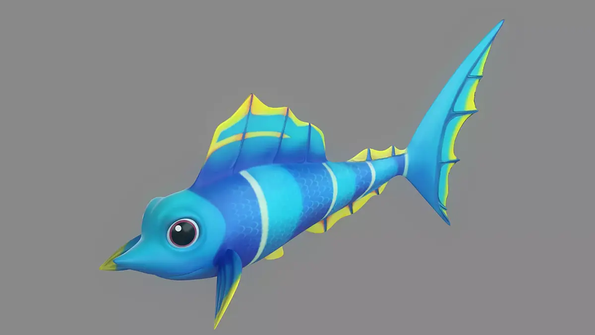 Cartoon Fish 10 Low-poly 3D model