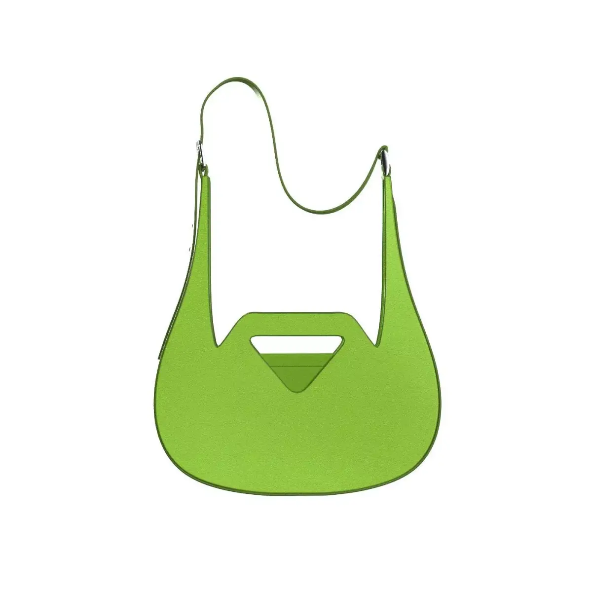 Yellowish green Leather Shoulder Bag 3D model