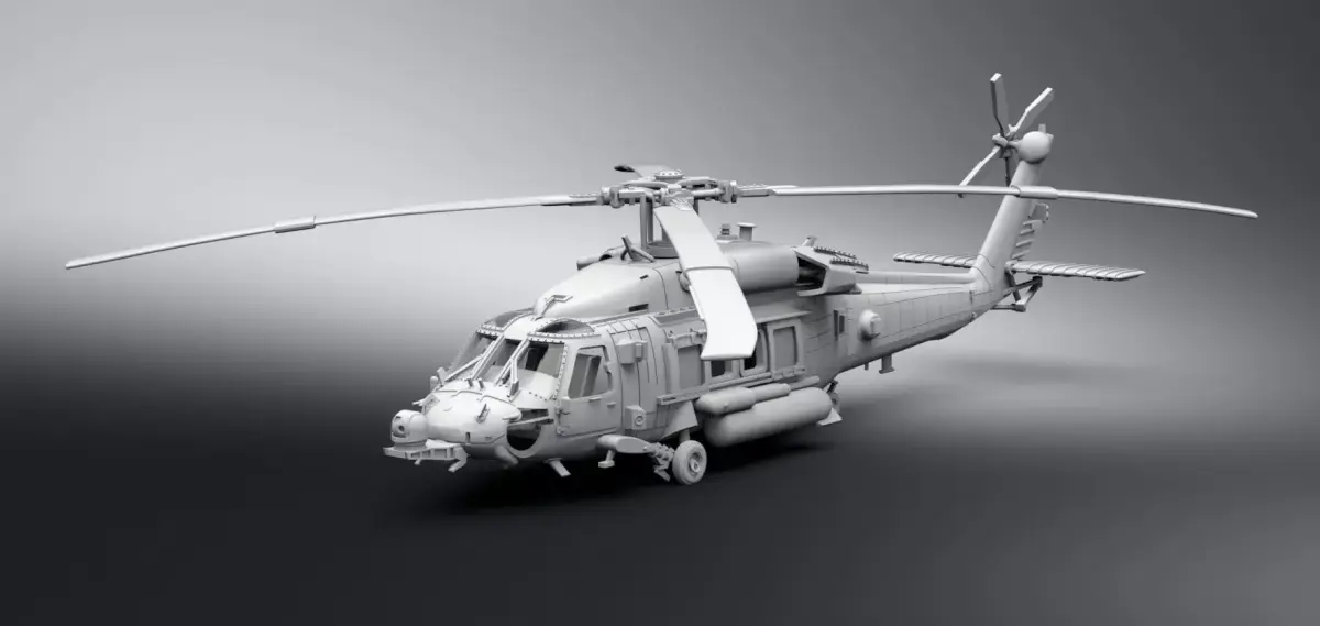 HH 60H RescueHawk Scale model 3D print model