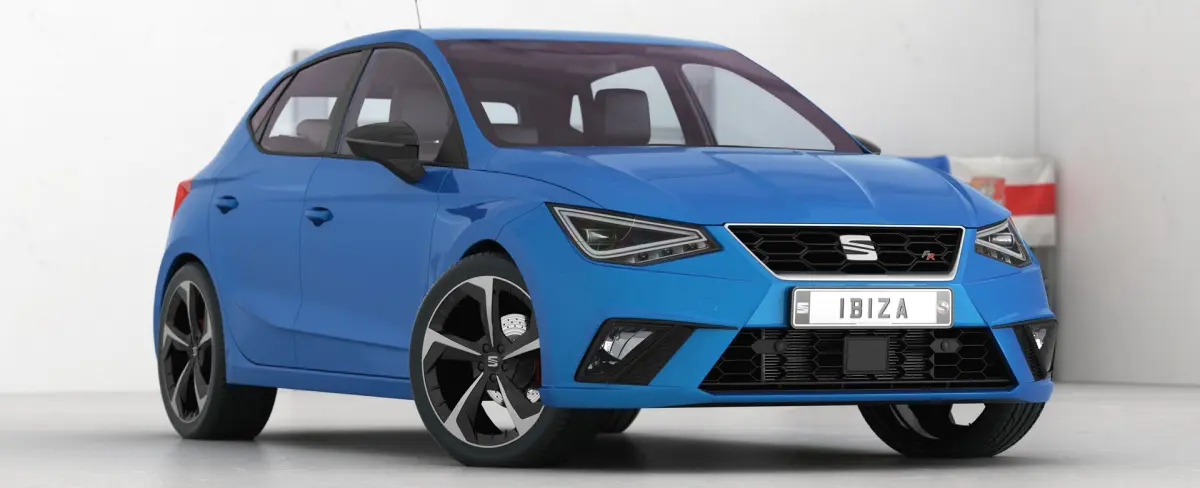 SEAT Ibiza 2022 With interior 3D model