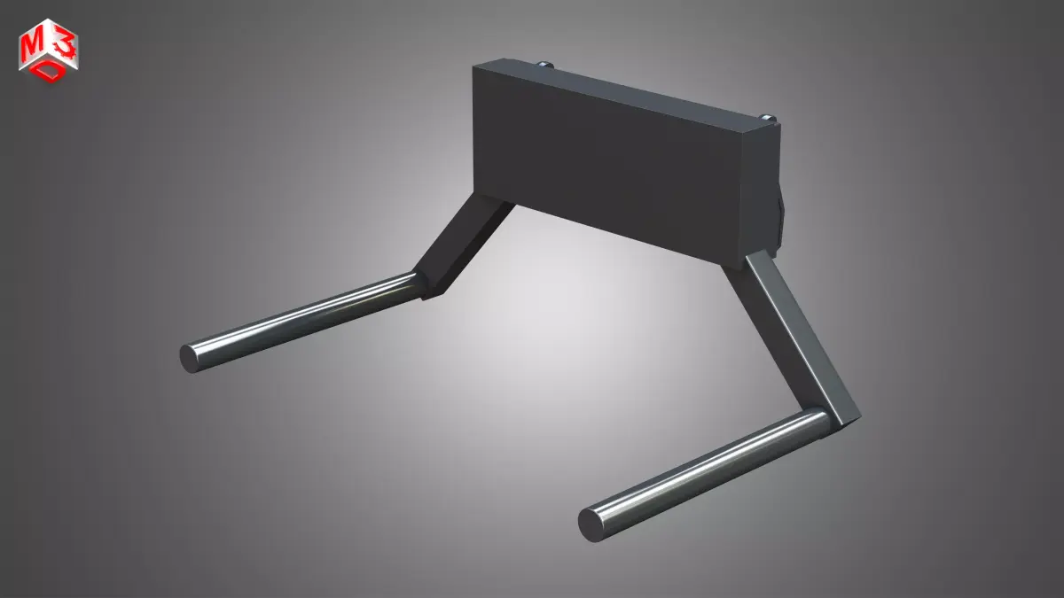 Roll-type Bale Fork - Front Loader 3D model