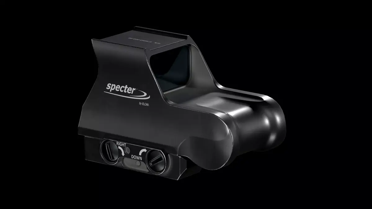 Specter Holographic Combat Optics by ELCAN Low-poly 3D model