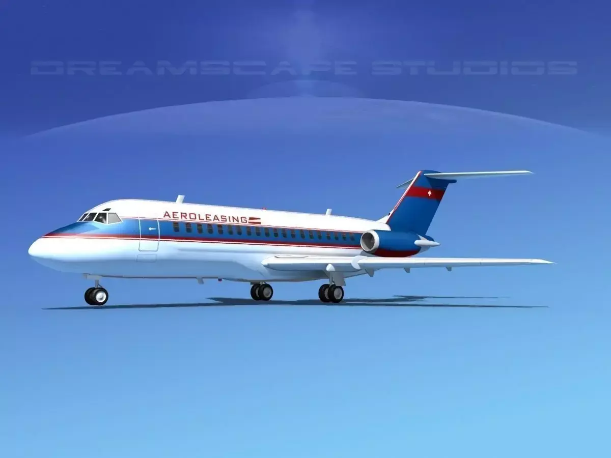 Douglas DC-9-15 AeroLeasing 3D model