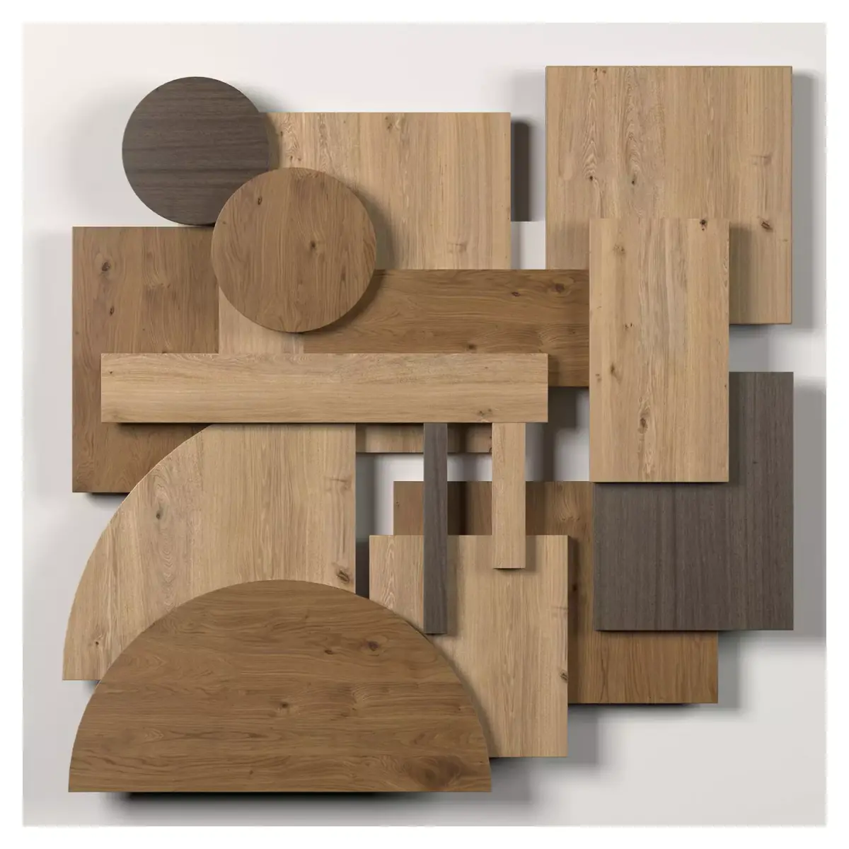Wall shapes Decoration - Wood - 90cm - Collection - Part 5 3D model