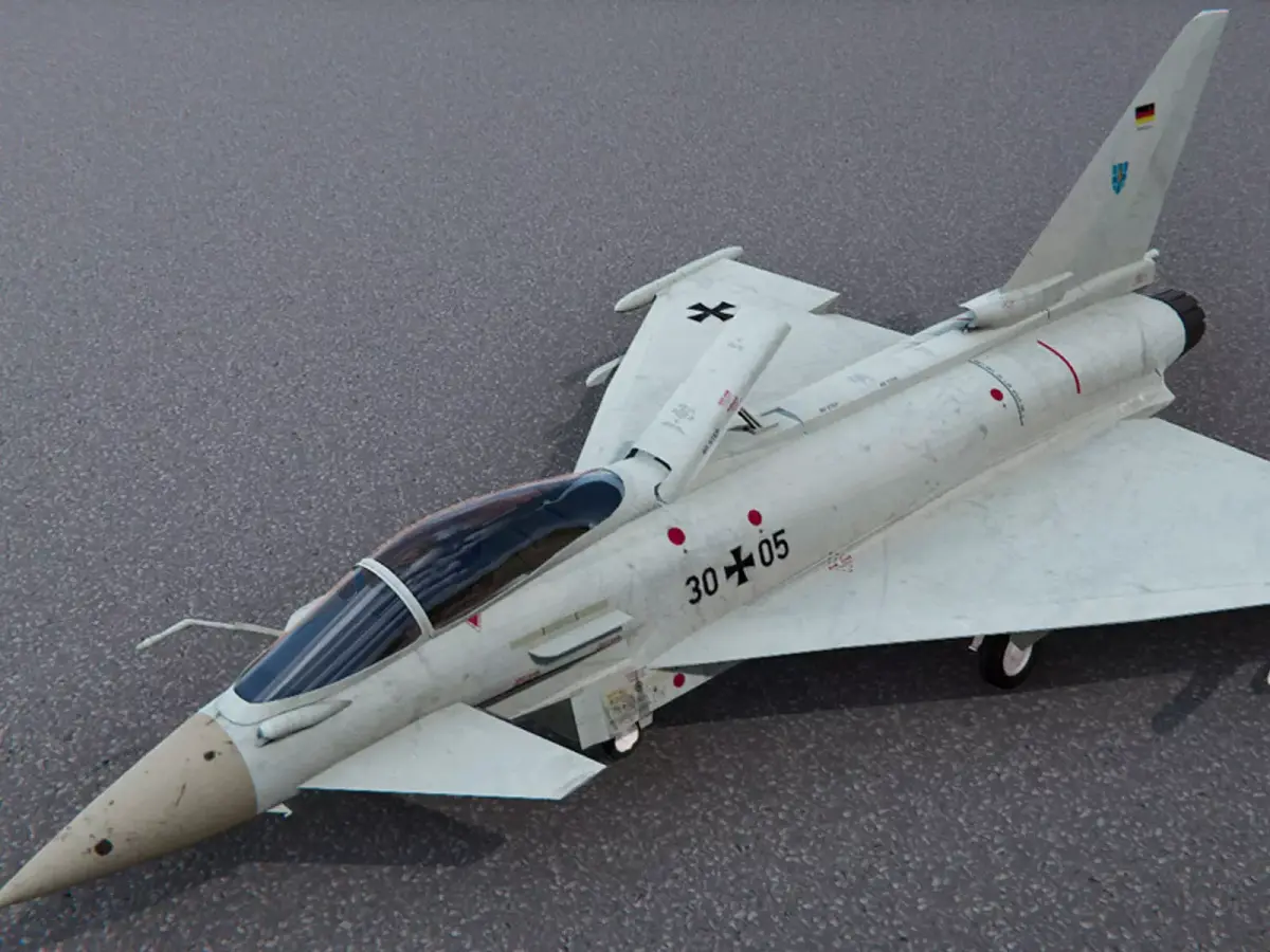 Eurofighter Typhoon - Fighter Jet Low-poly 3D model