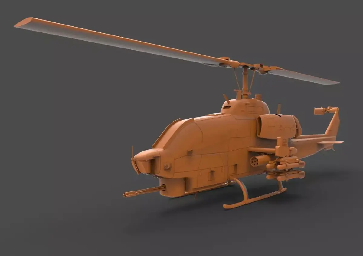 AH 1 Helicopter 3D print model
