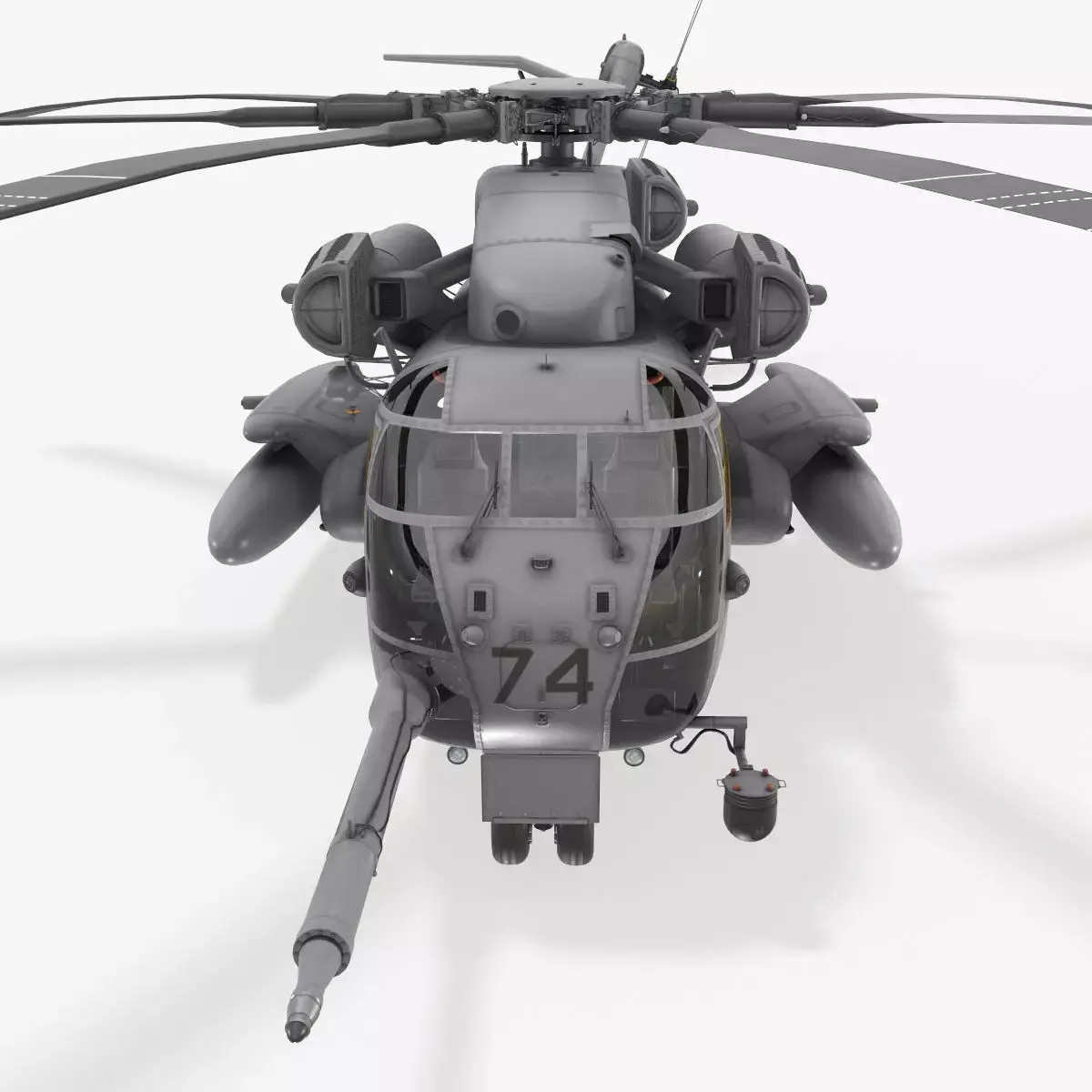 Realistic 3d model of CH-53E Super Stallion US Marines Low-poly 3D model