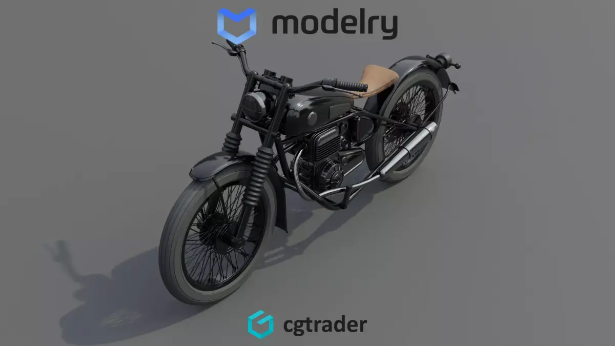 Motorcycle 3D model 5