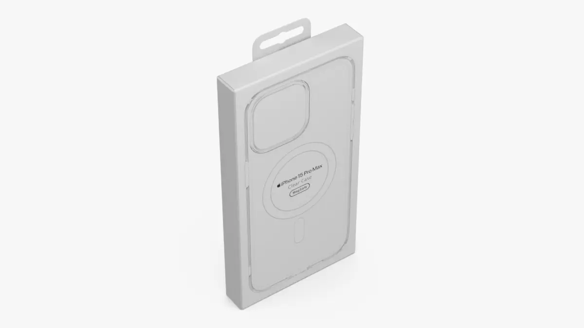 Apple iPhone 15 Smartphone Clear Case Packaging 3D model