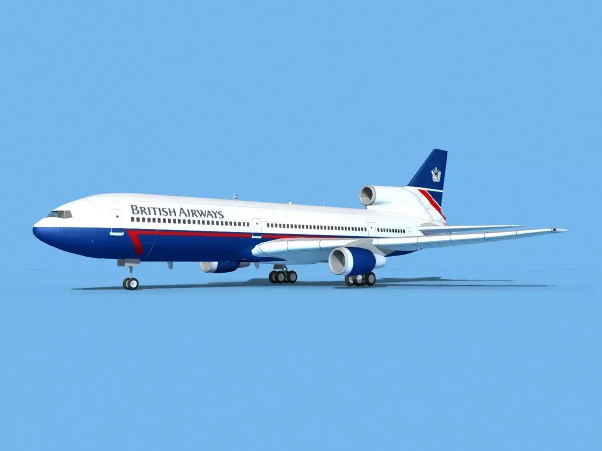 Lockheed L-1011 British Airways 1 3D model