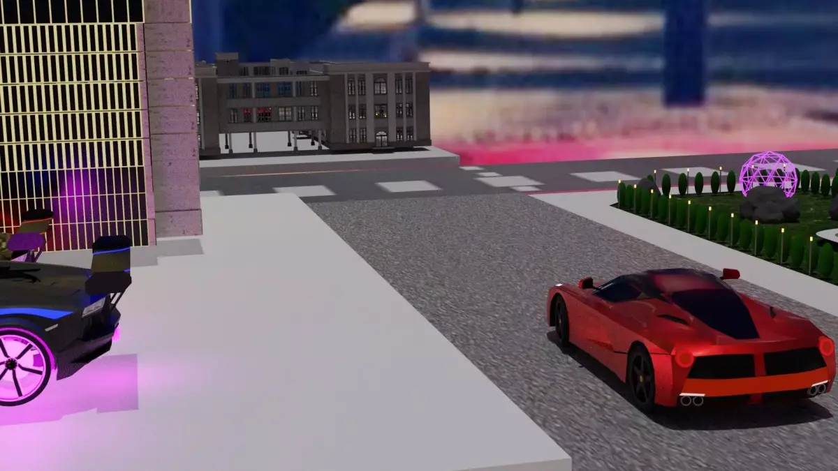moving cars animation Free 3D model