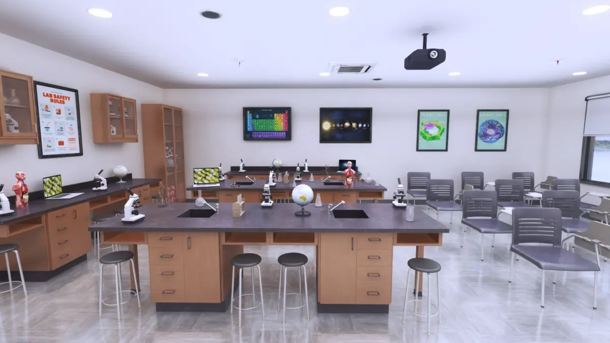School Lab 3D model