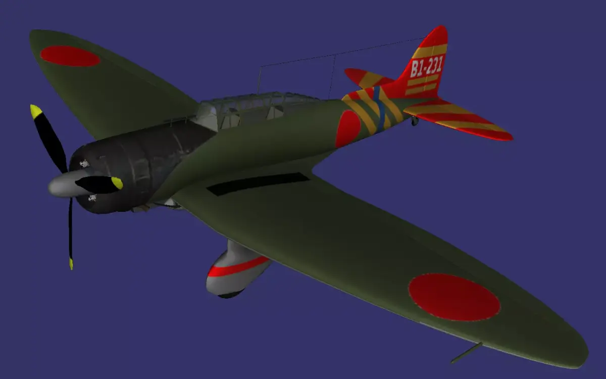 Aichi D3A Val Low-poly 3D model purchase