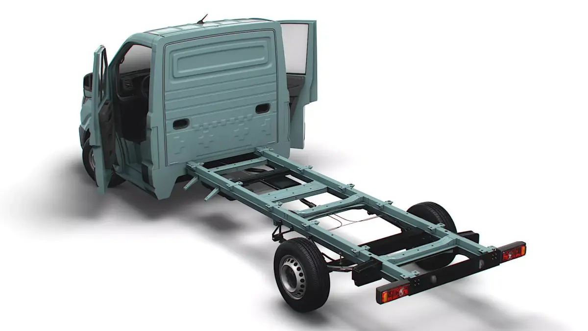 VW Crafter Chassis SingleCab L2 HQInterior 2023 3D model