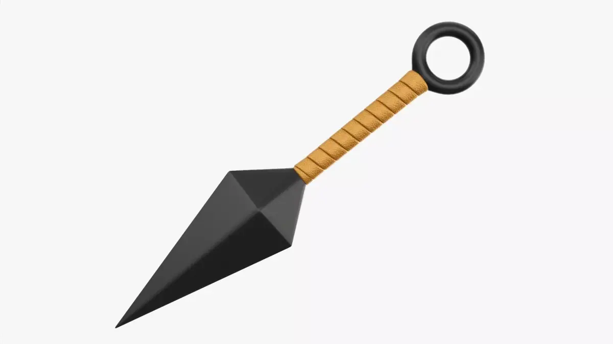 Knife throwing 03 3D model