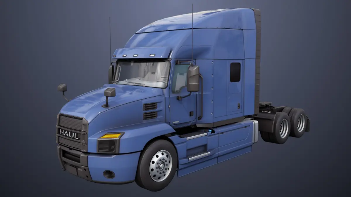 Heavy Truck Chassis 05 Generic All PBR Unity UE Textures 3D model