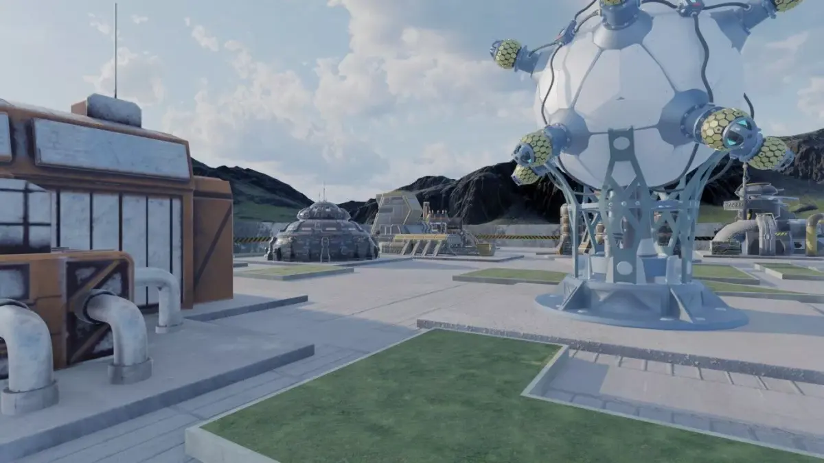 Futuristic Industrial Complex 3D model