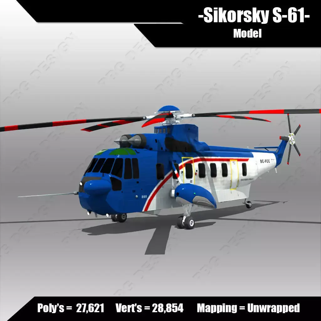 Sikorsky S-61 3D model
