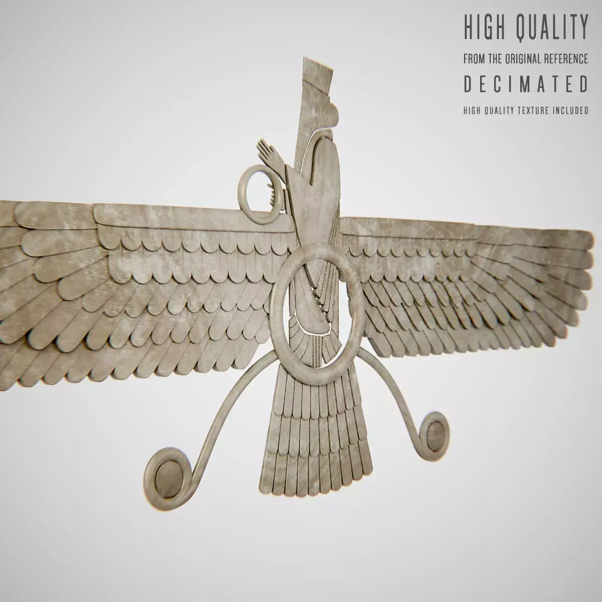 Ahura Mazda Farvahar 3D model