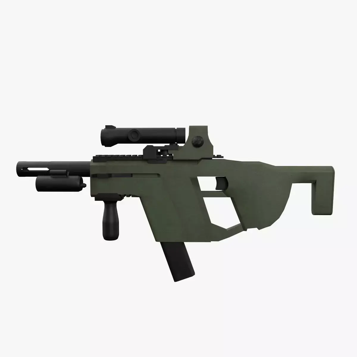 M17 gun Low-poly 3D model