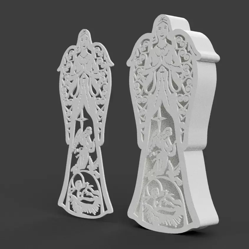 christmas nativity for wall - medal - tree ornaments - lamp 3D print model