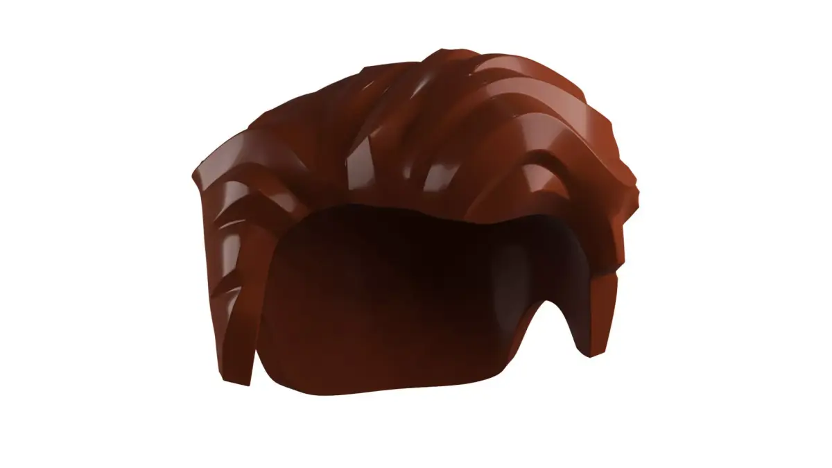 Custom3Dprint Minifigure Accessory - Minifigure Hair S2 - 053 3D print model