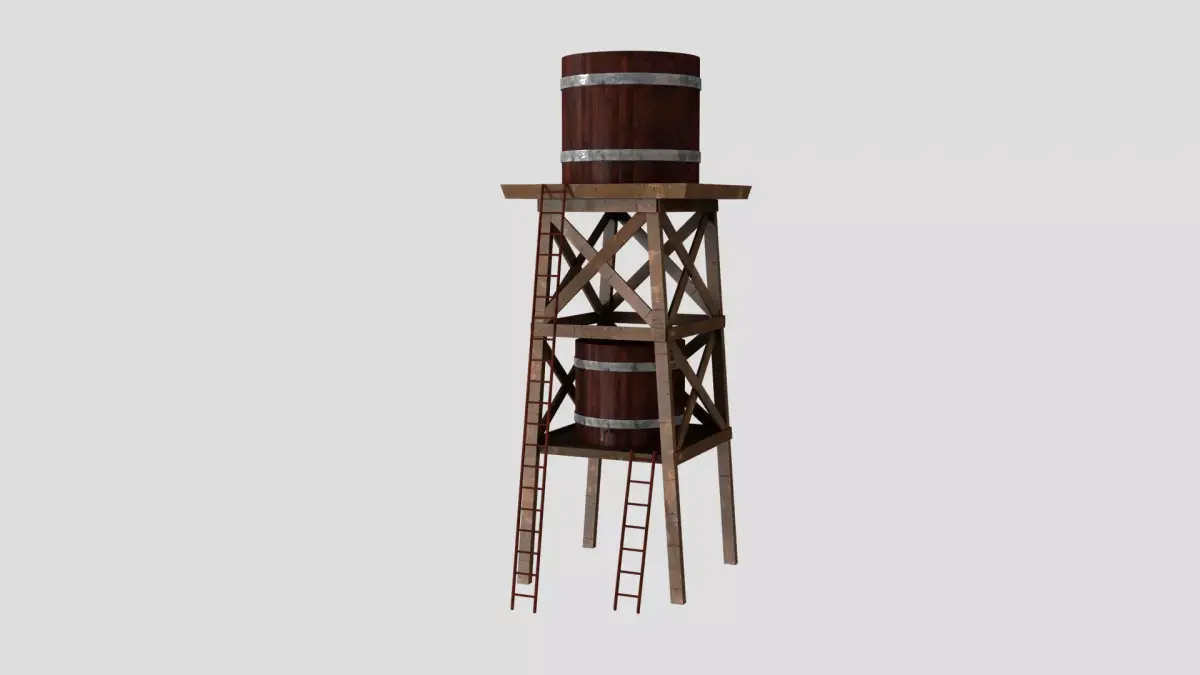 Water Tower 3D model