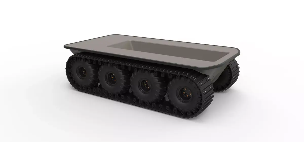 Argo platform 8x8 with tracks 3D model