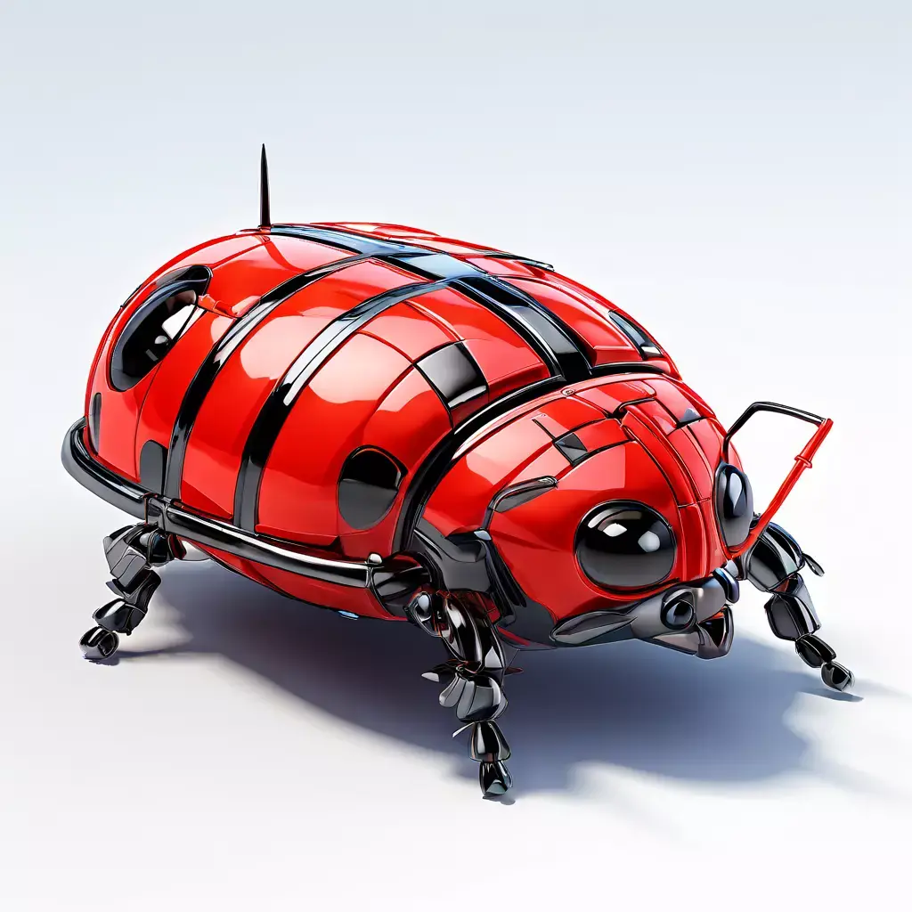 Realistic Robotic Ladybug 3D Model Low-poly 3D model purchase