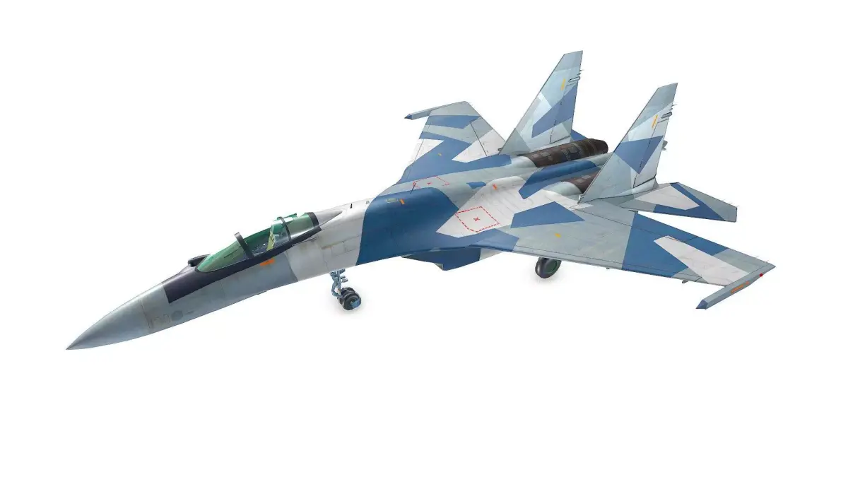 Sukhoi Su-35 Low-poly Low-poly 3D model