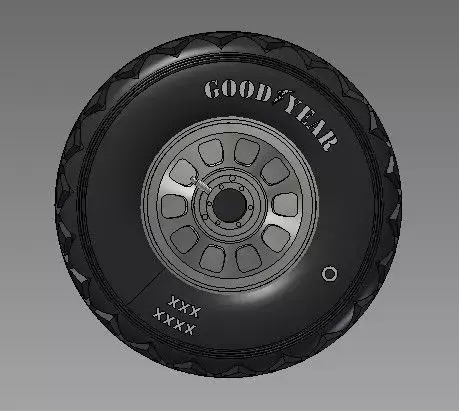 P - 51 diamant tire   3D print model