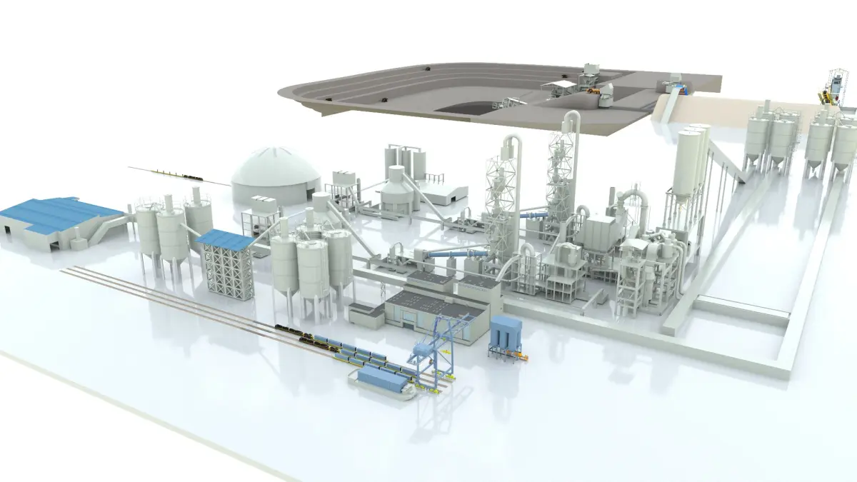 Cement Plant 3D model get