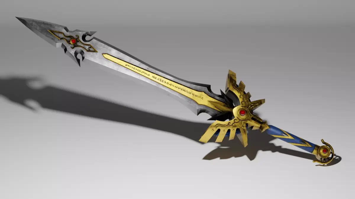 Sword of Light Low-poly 3D model