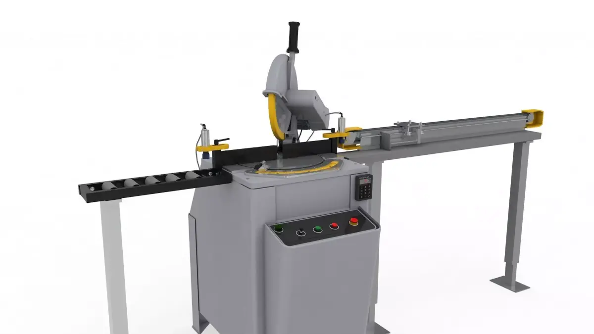 Mitre Saw Adjustable and Rigged 3D model