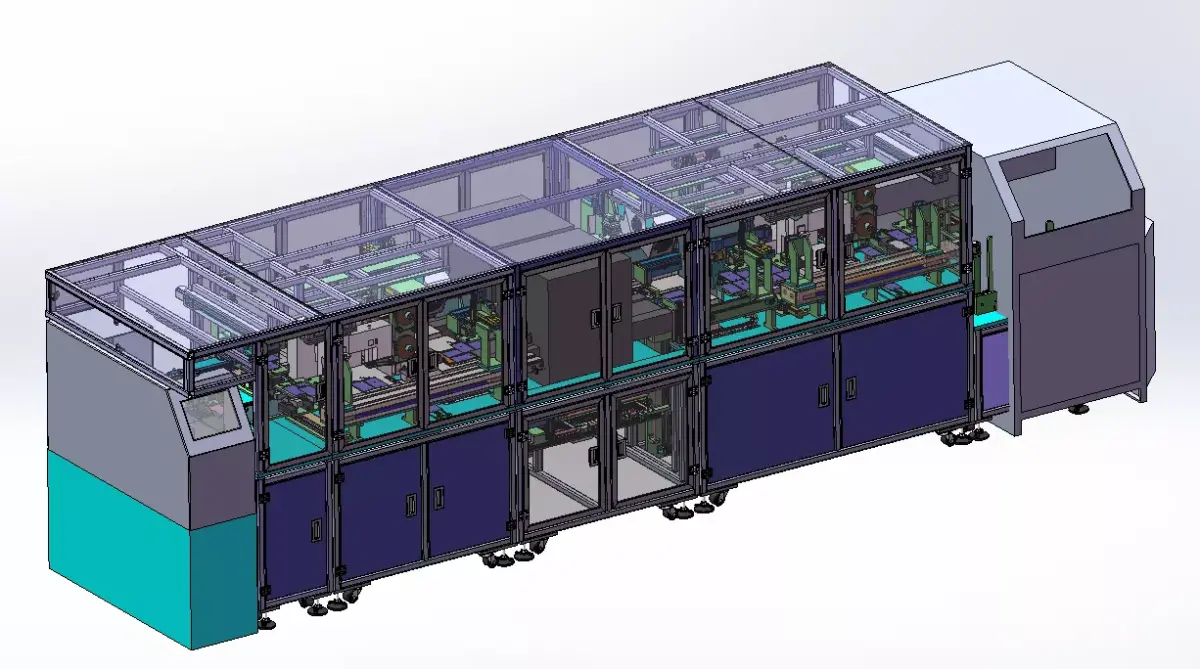 UV glue coating machine for mobile phone products 3D model