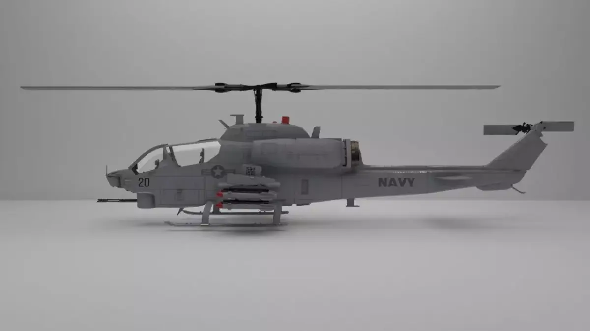 Helicopter ah1w 3D model