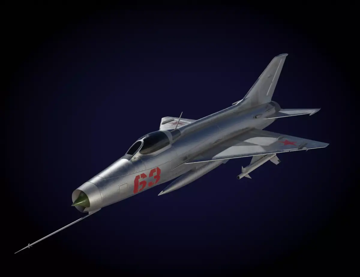 MiG-21 F-13 Fishbed C Low-poly 3D model