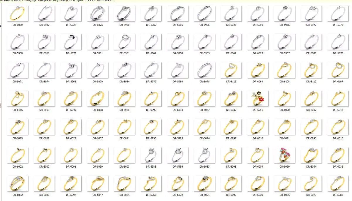 Engagement ring  55 light weight 3dm cad files  part 03 3D print model