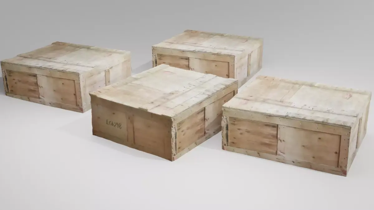 Wooden Chest 3D model