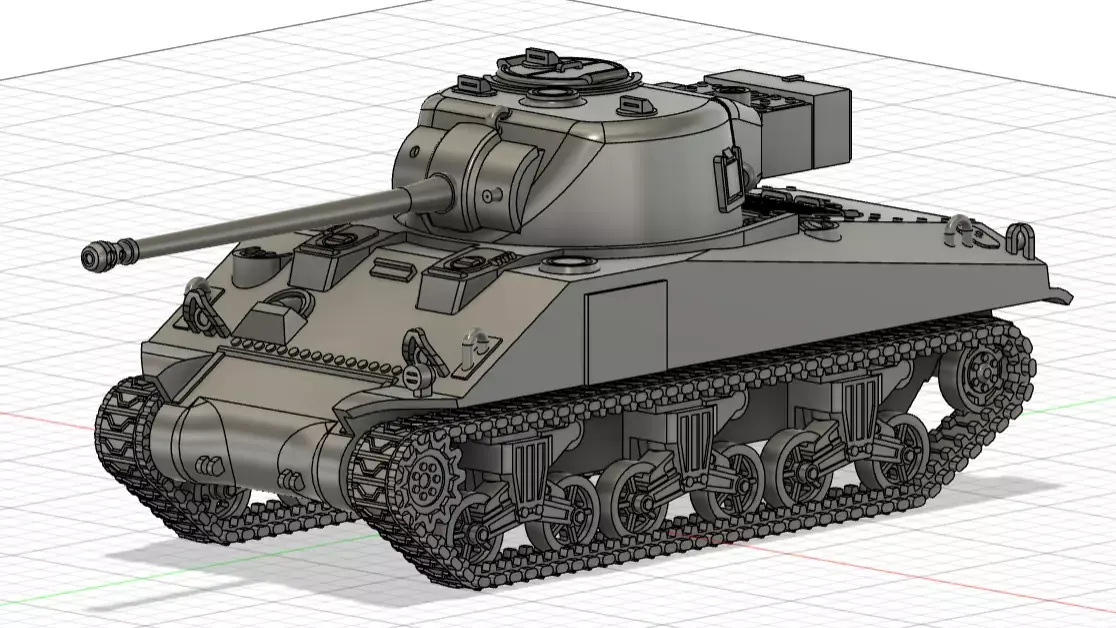 Sherman Firefly IC 3D print model
