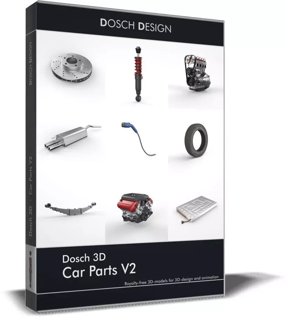 Dosch 3D - Car Parts V2 3D model