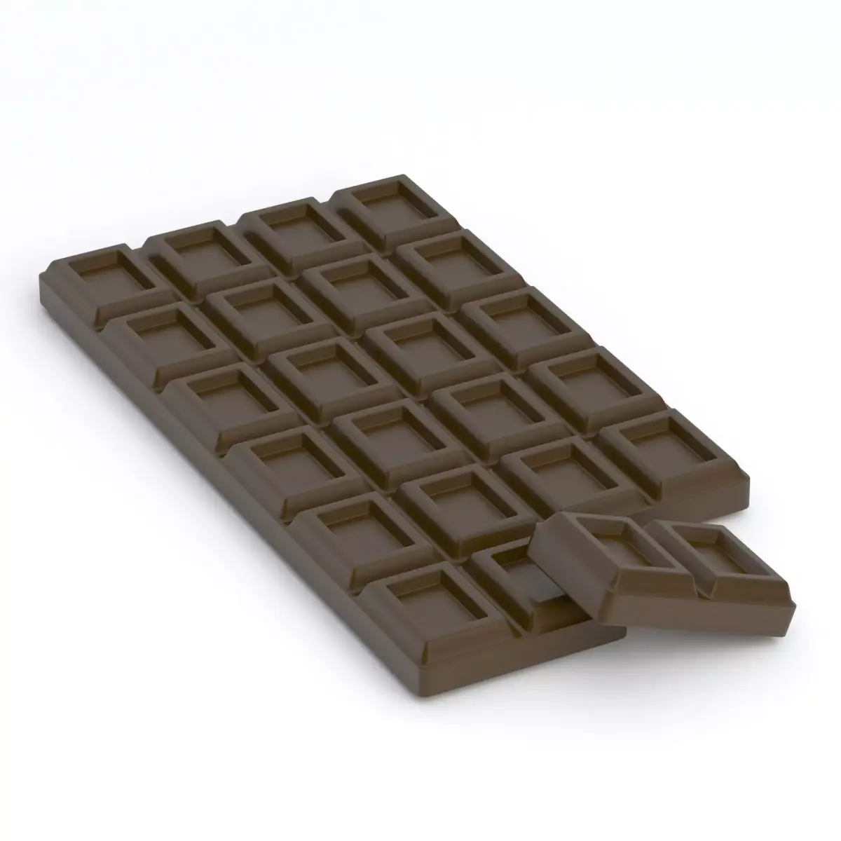 chocolate bar dark 3D model