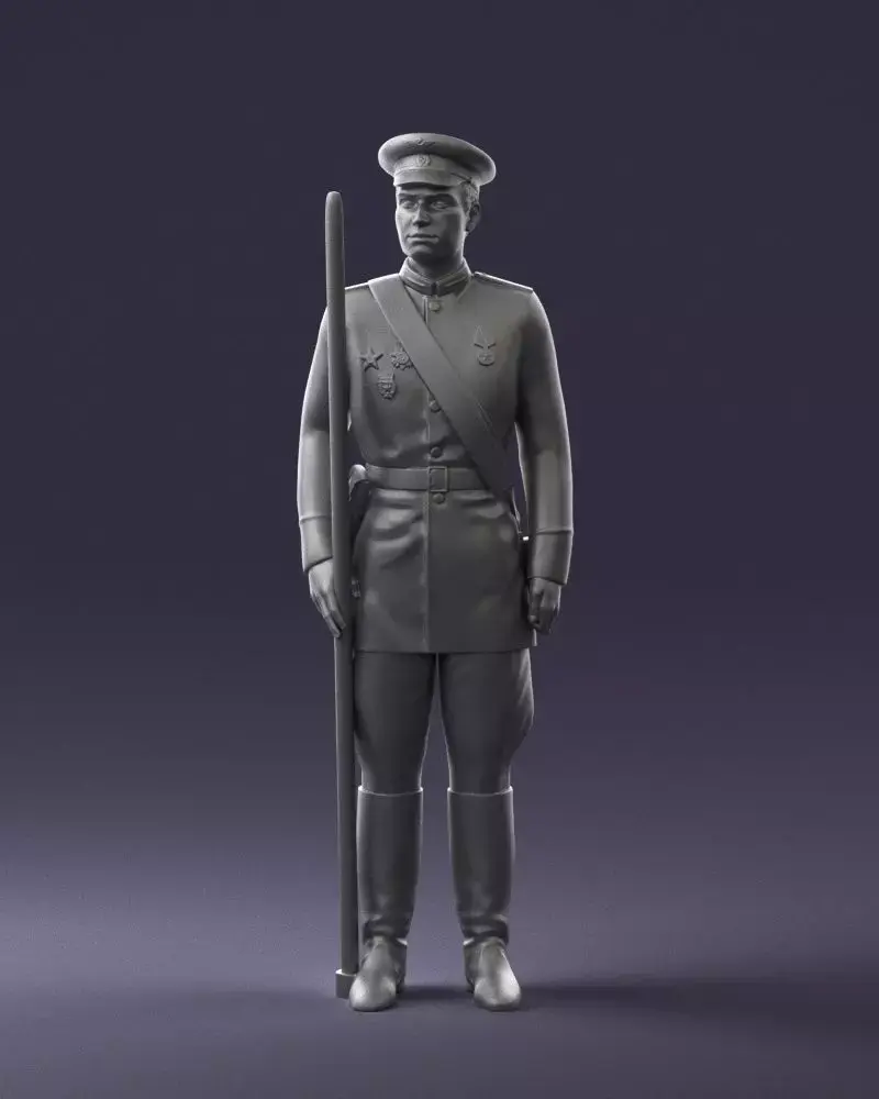 000111 Soviet Officer in Parade Uniform 0116 3D model