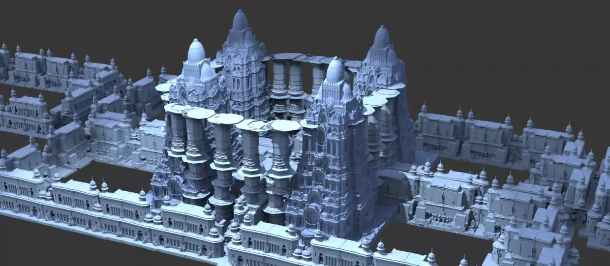 Pillar of Acadia city 3 3D model