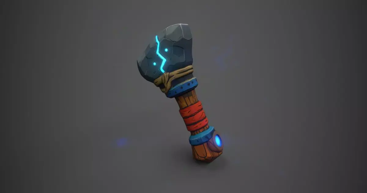 Arcstone Energy Hammer Low-poly 3D model