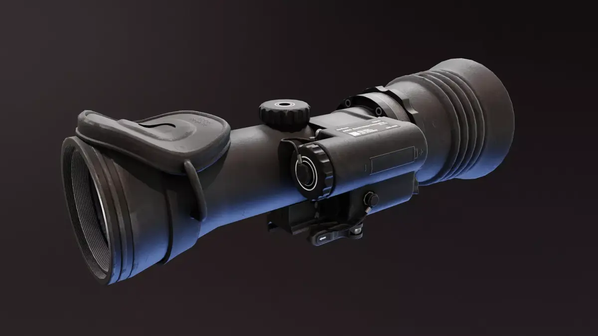 Nova A600 Night Vision Scope Low-poly 3D model