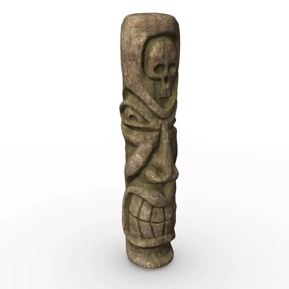 Totem pole Low-poly 3D model buy