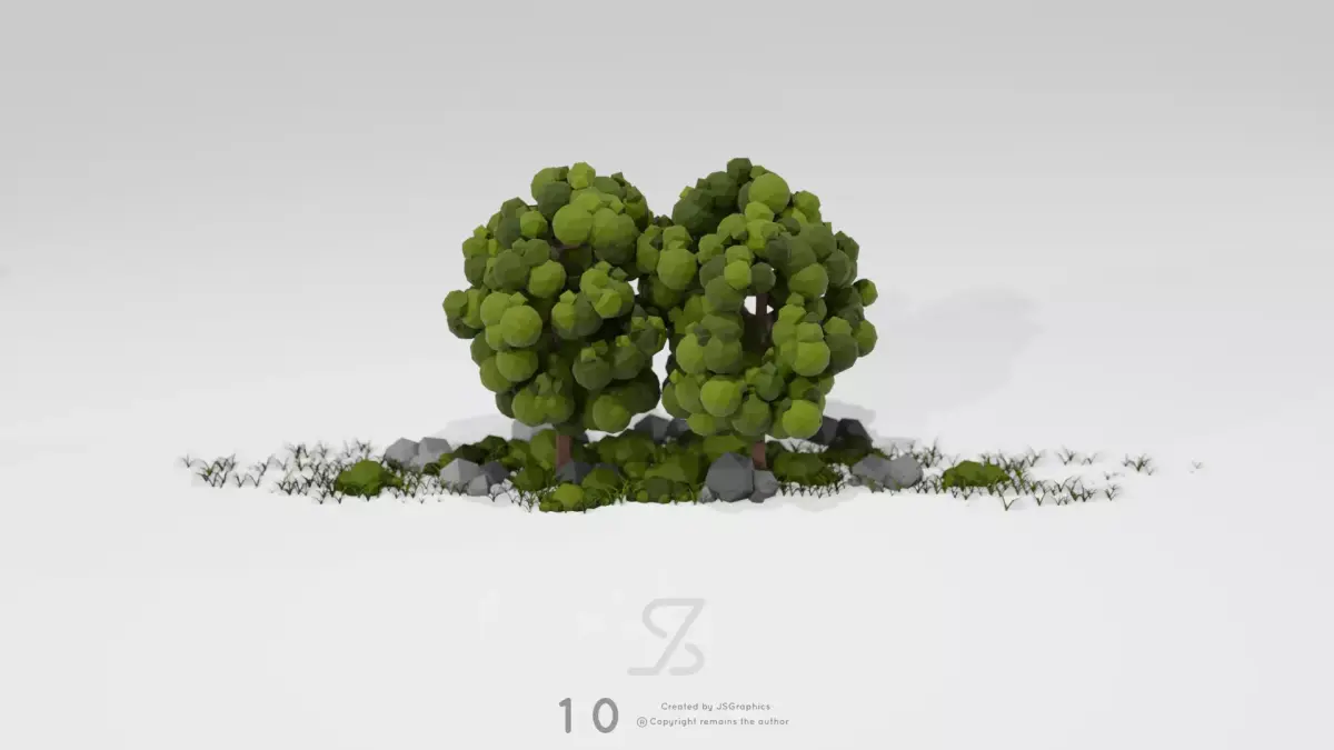 Ahorn Tree Free low-poly 3D model