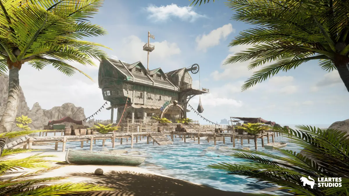 Pirate Tavern Environment Low-poly 3D model purchase