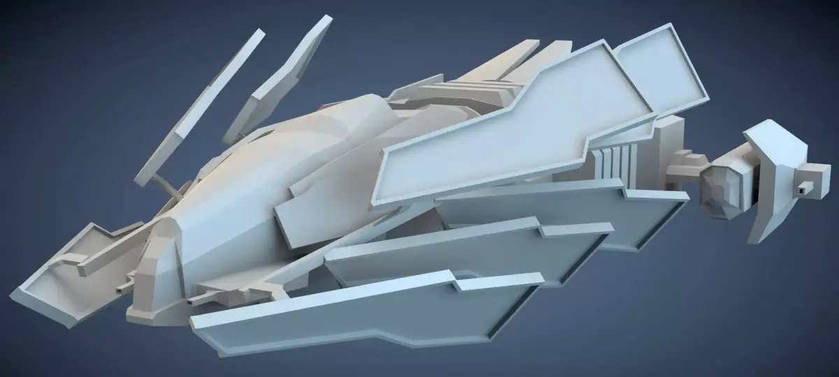 Fighter Spacecraft Free 3D model